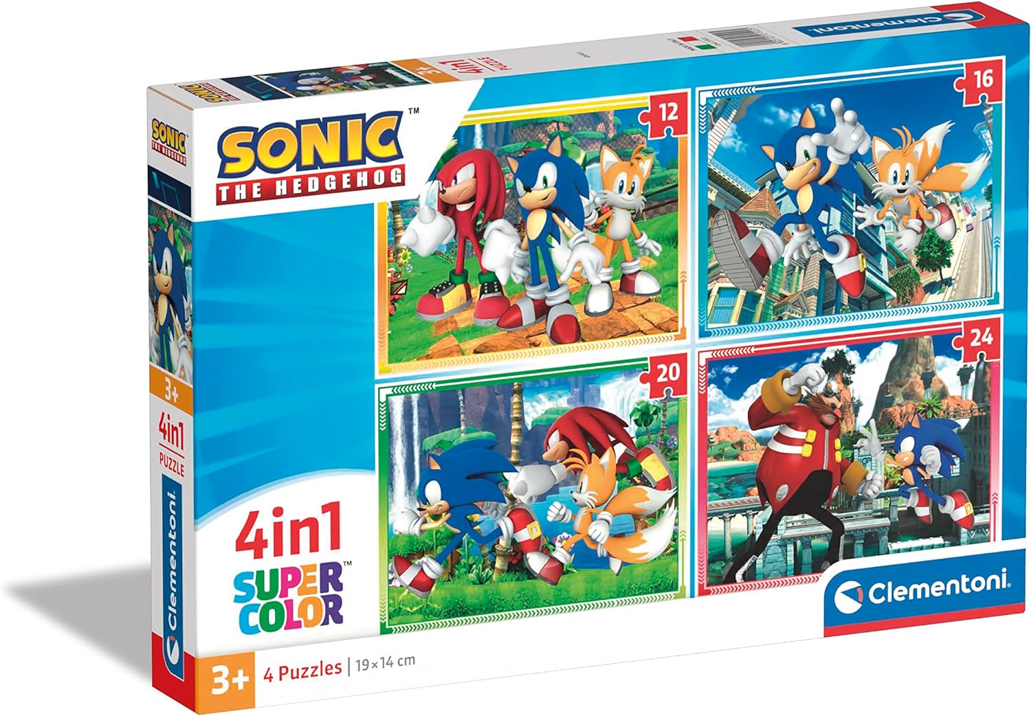 Clementoni Sonic the Hedgehog 4 in 1 Jigsaw Puzzle