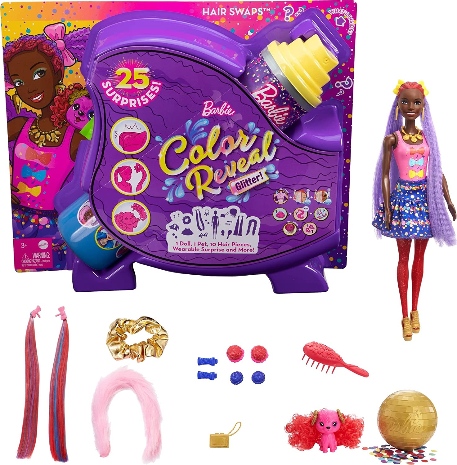 Barbie Colour Reveal Doll Glitter