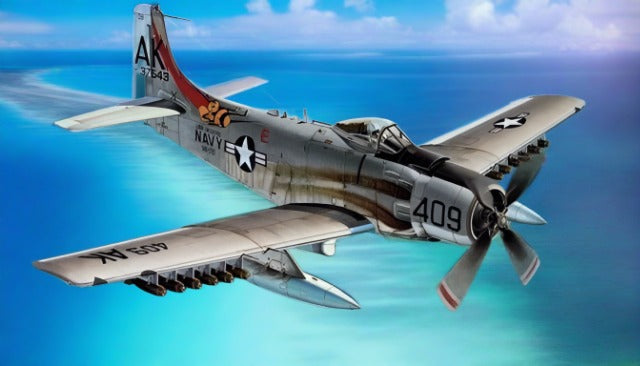 WWII USN Douglas A1-H Skyraider 1:48 Scale Kit
