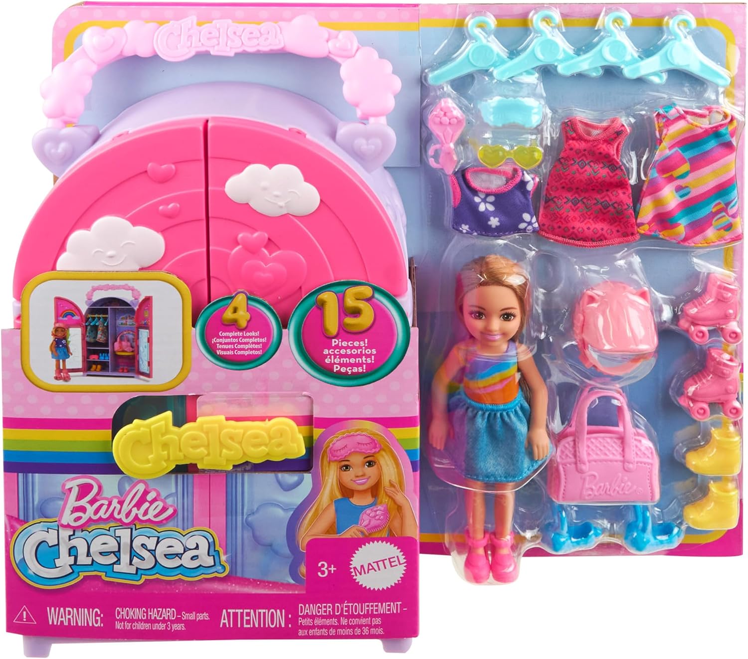 Barbie Chelsea Clubhouse Wardrobe