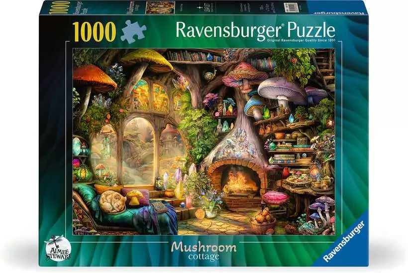 Mushroom Cottage 1000 Piece Jigsaw Puzzle