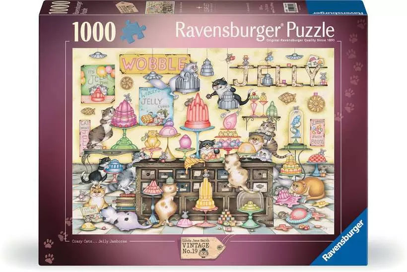 Crazy Cats Jelly Jamboree 1000 Piece Jigsaw Puzzle