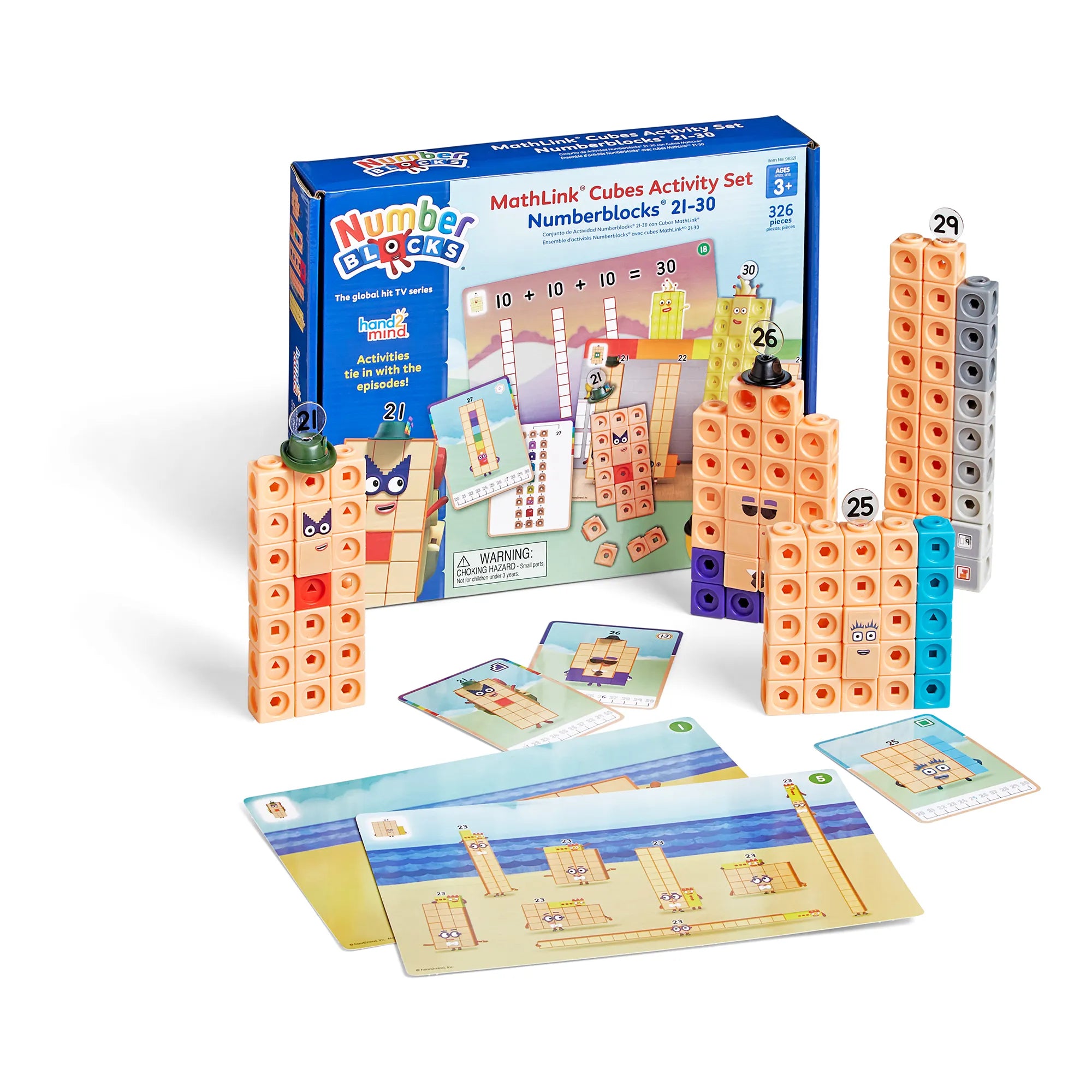 Numberblocks MathLink Cubes Activity Set 21 to 30