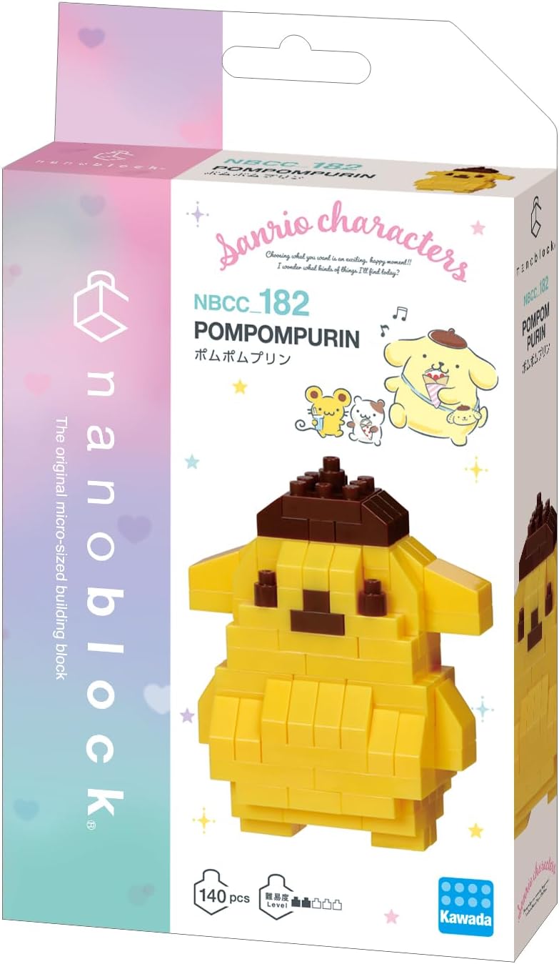 Nanoblocks Sanrio: PomPomPurin 140 piece Figure