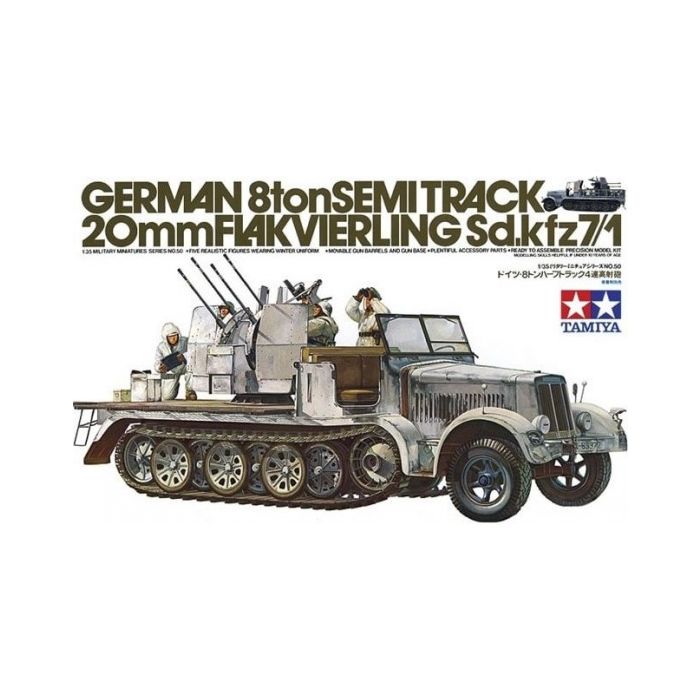 Tamiya German 8ton Semi Track 20mm FLAKVIERLING