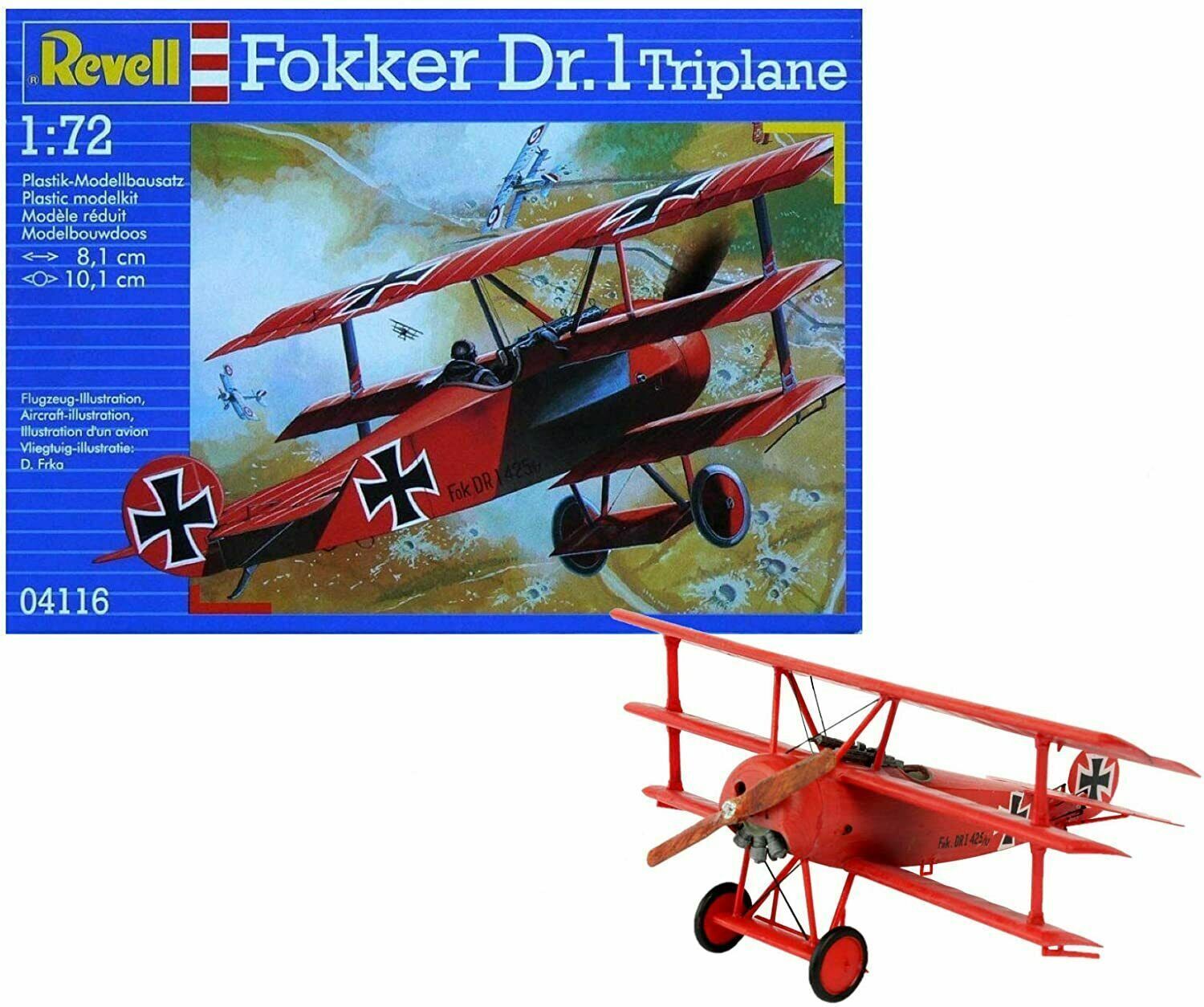 Fokker Dr. 1 Triplane 1:72 Scale Kit