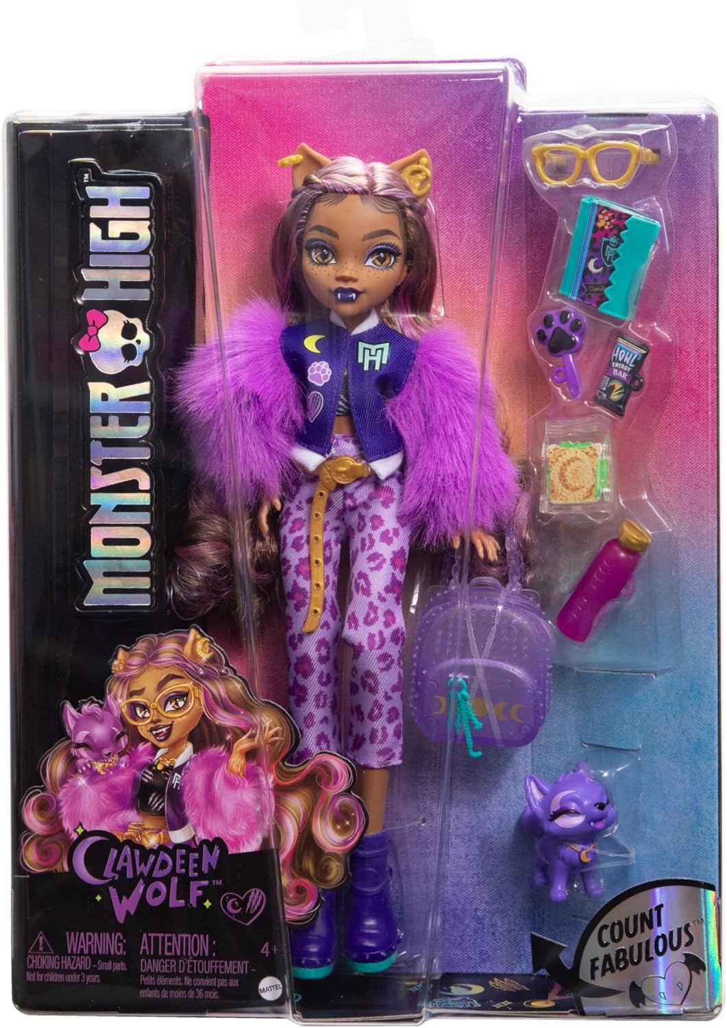 Monster High Clawdeen Wolf Fashion Doll with Pet and Accessories