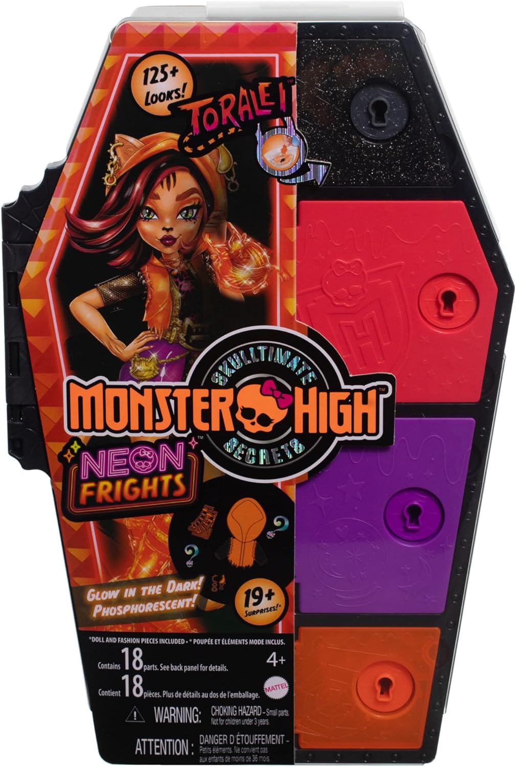 Monster High Neon Frights Toralei Fashion Doll