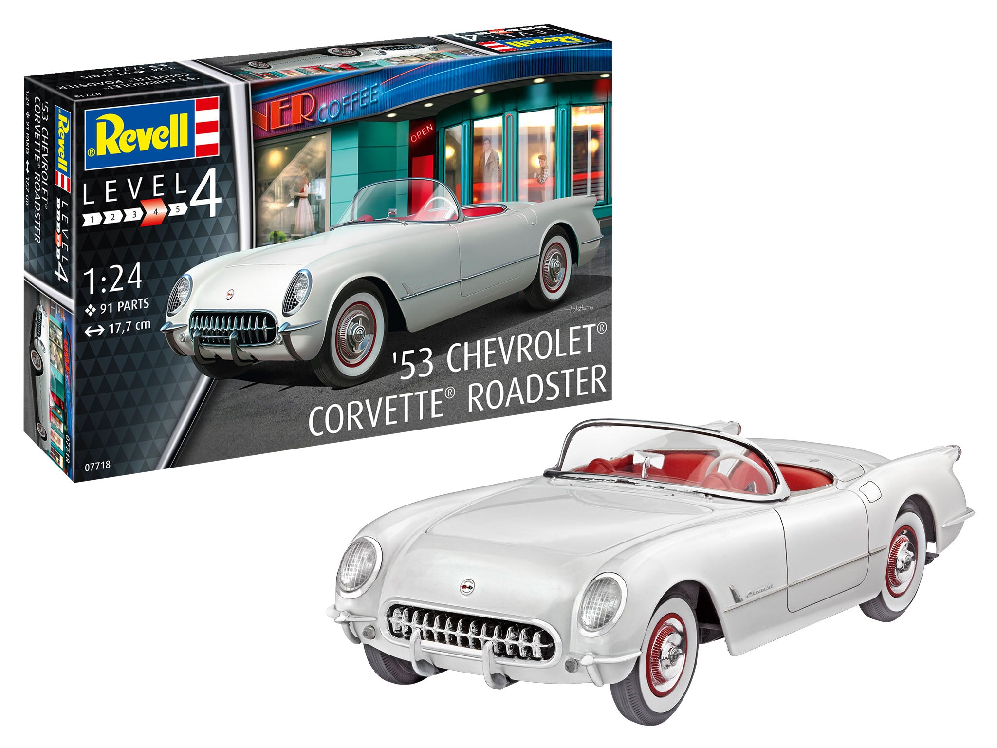 Corvette Roadster 1953 1:24 Scale 1:24 Scale Kit