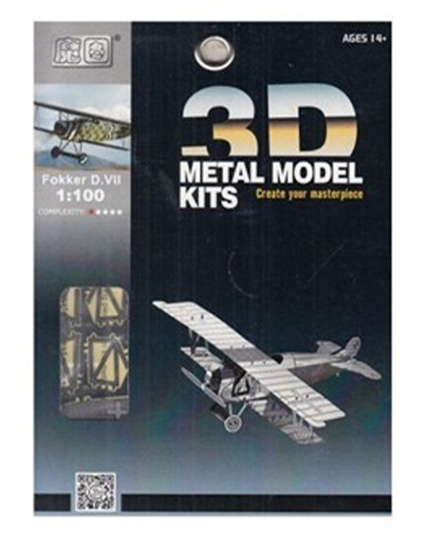 Metal World Fokker D.VII 1:100 3D Metal Kit