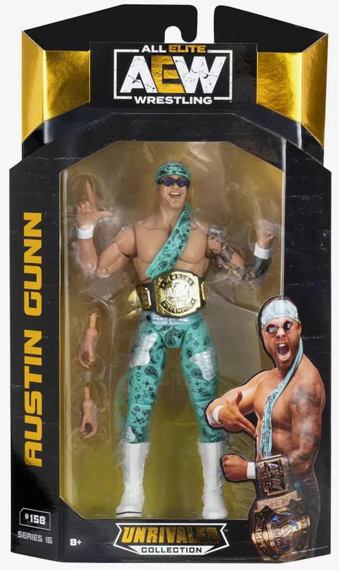 AEW Unrivaled Austin Gunn #158 Series 16 Figure