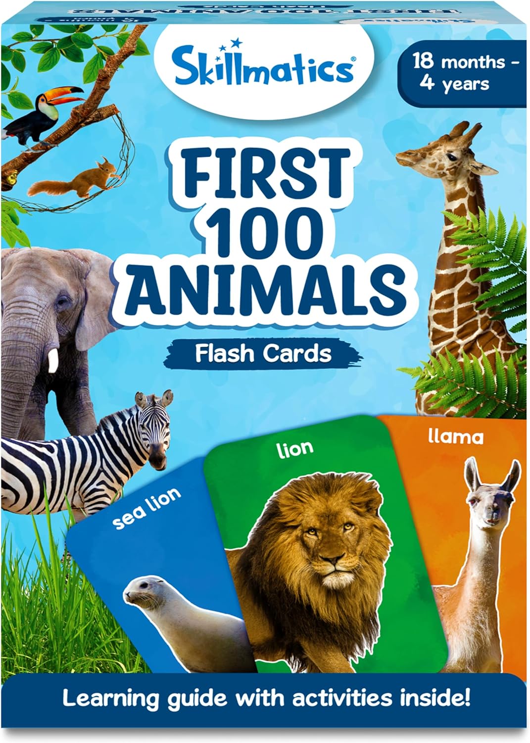 Skillmatics Flash Cards First 100 Animals