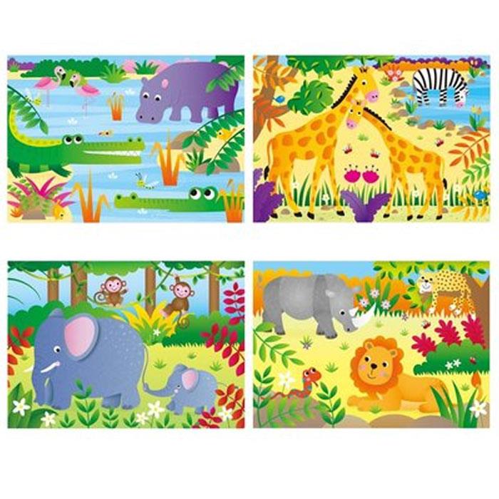 Galt Jungle 4 Puzzles in a Box