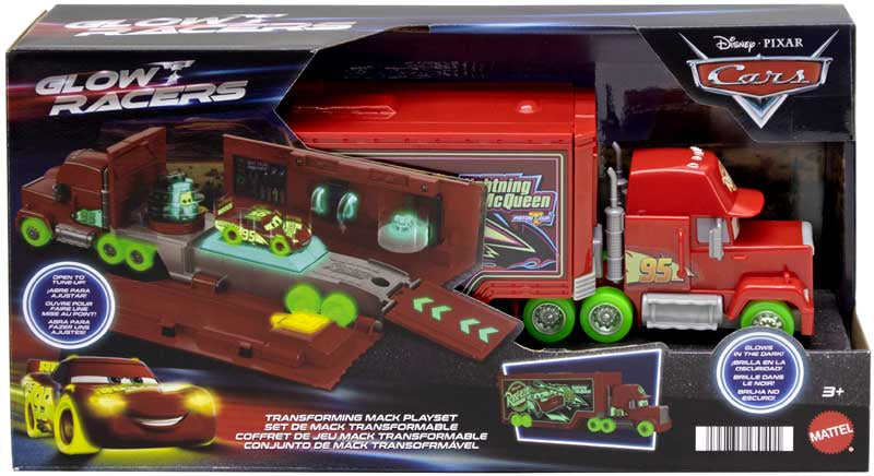 Pixar Cars Night Racing Mack Hauler