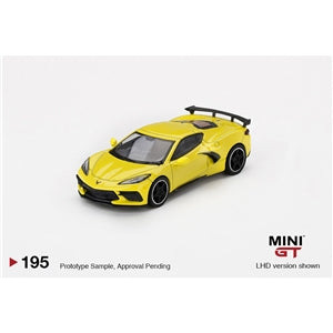 Mini GT Chevrolet Corvette Stingray 2020 Accelerate Yellow (RHD) 1:76 Scale