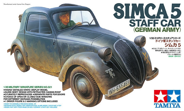 Tamiya Simca 5 Staff Car (German Army) 1:35 Kit