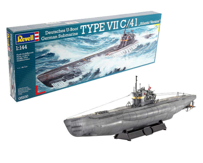 German Submarine Type VII C/41 1:144 Scale Kit