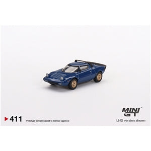 Mini GT Lancia Stratos HF Stradale Bleu Vincennes (LHD) 1:76 Scale Model