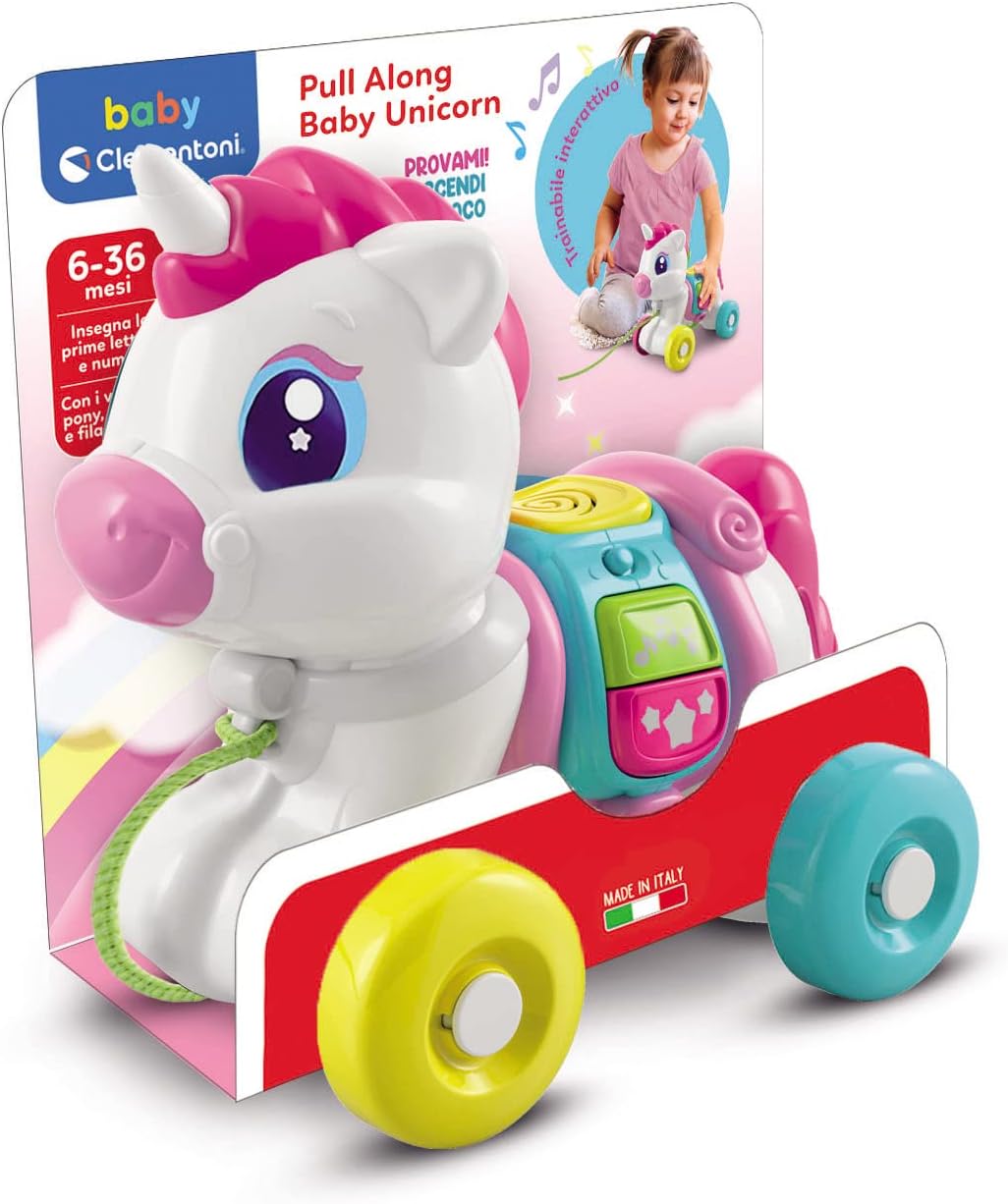 Baby Clem Pull Along Unicorn Electronic Centre