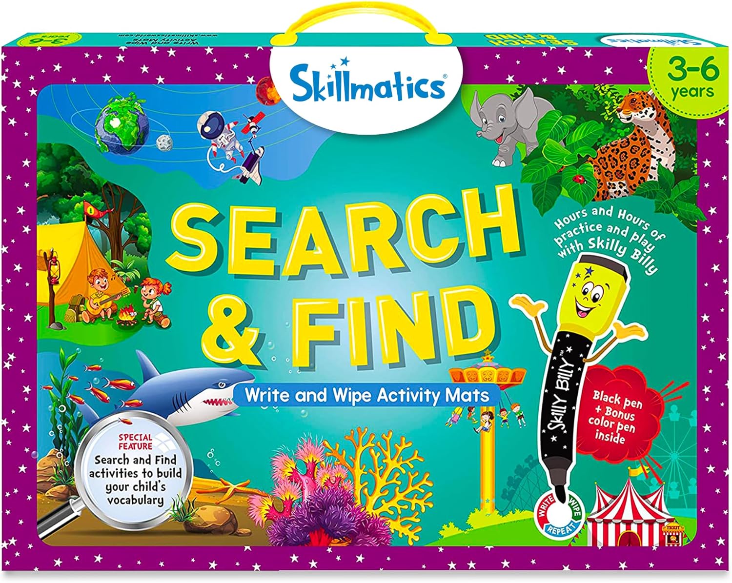 Skillmatics Write & Wipe Search & Find Set