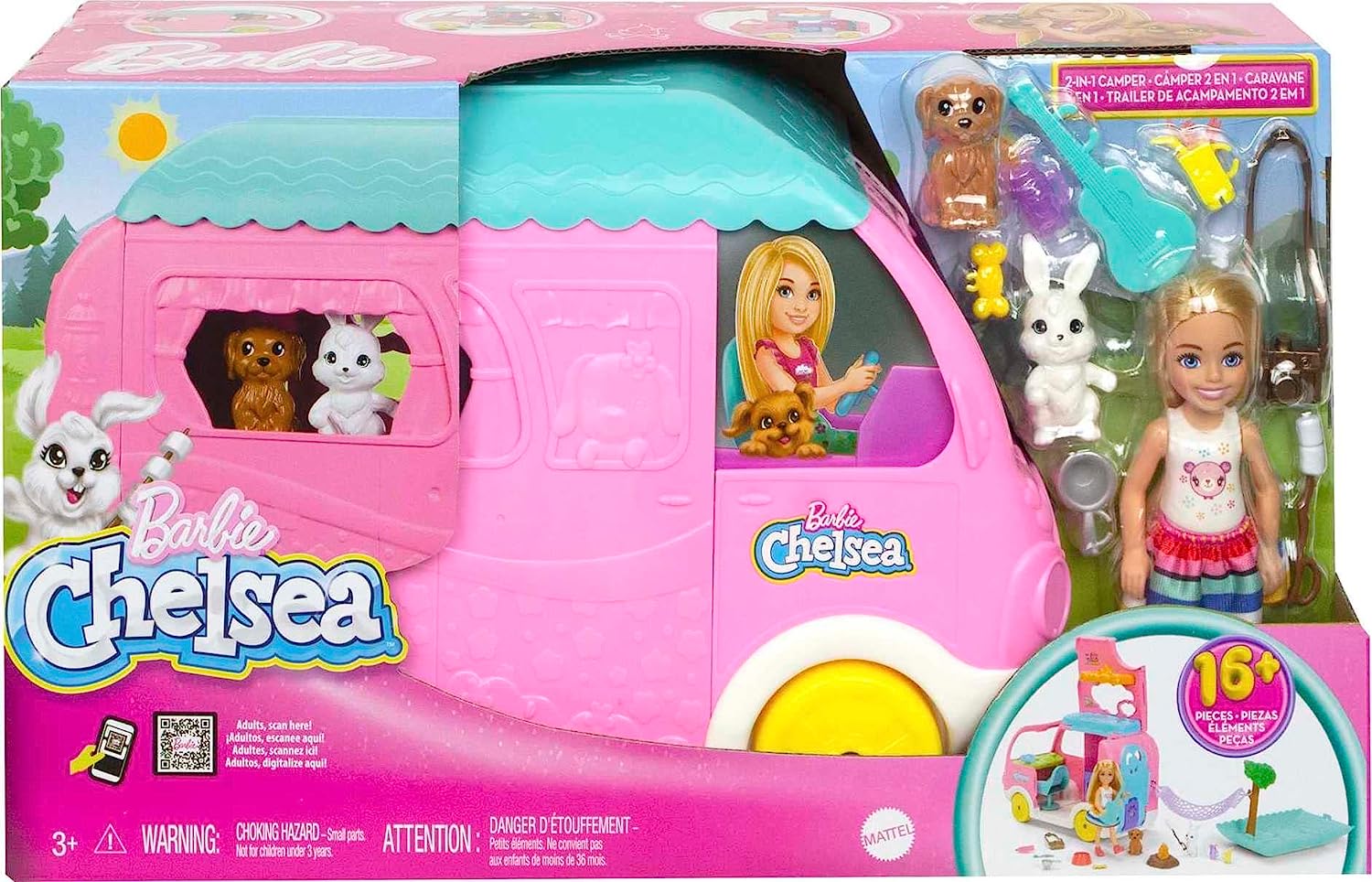 Barbie Chelsea 2 in 1 Camper Van