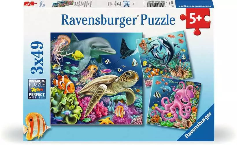 Underwater 3x49 Piece Jigsaw Puzzle