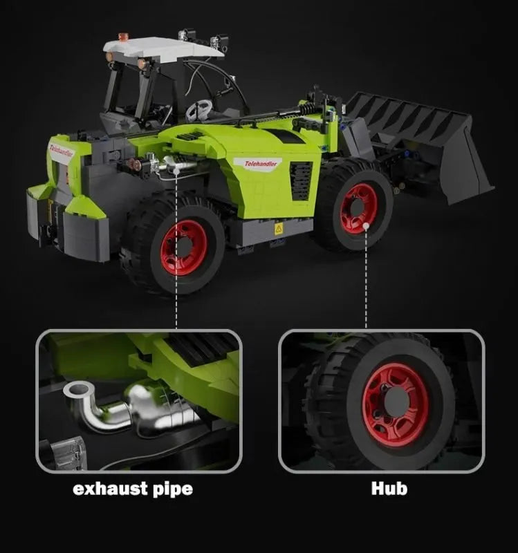 Cada Multi Functional Radio Controlled Farm Loader 1675 Piece Construction Set