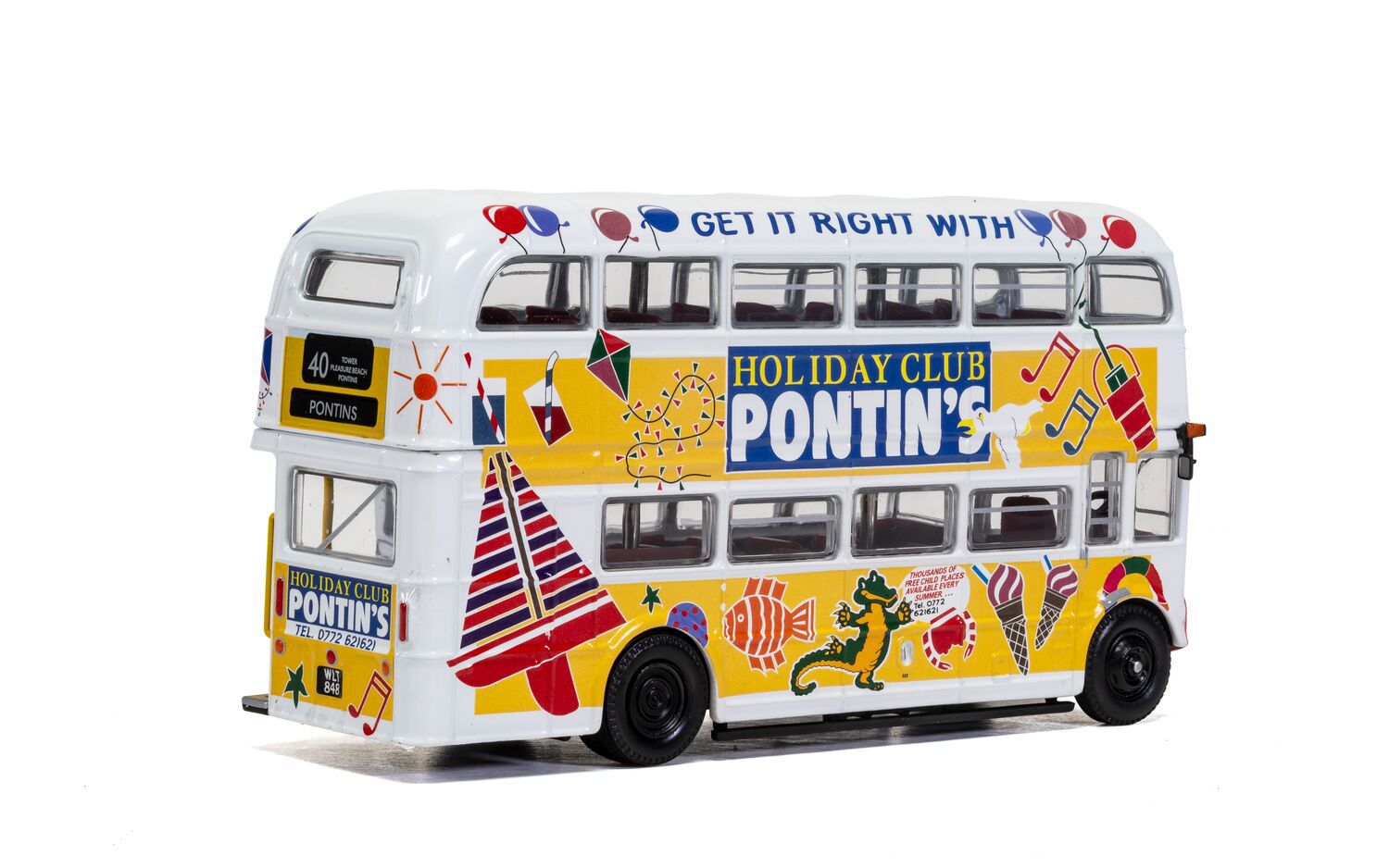 Corgi Omnibus Routemaster AEC Type RM Blackpool Transport "Pontins" 1:76 Scale Die Cast