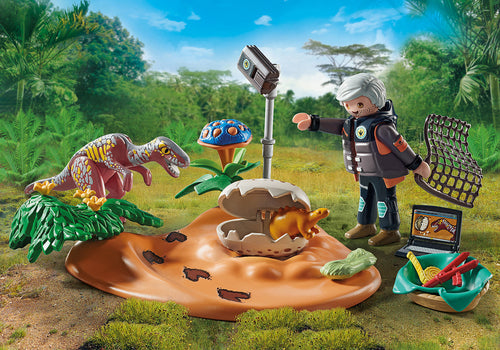 Playmobil Stegosaurus Nest with Egg Thief