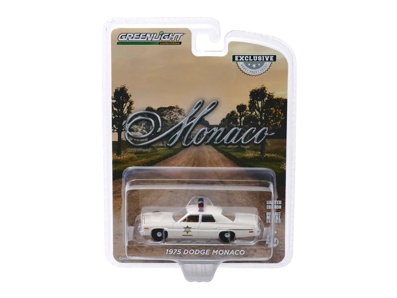 Greenlight 1975 Dodge Monaco Hazzard County Sheriff 1:64 Scale Die Cast Model