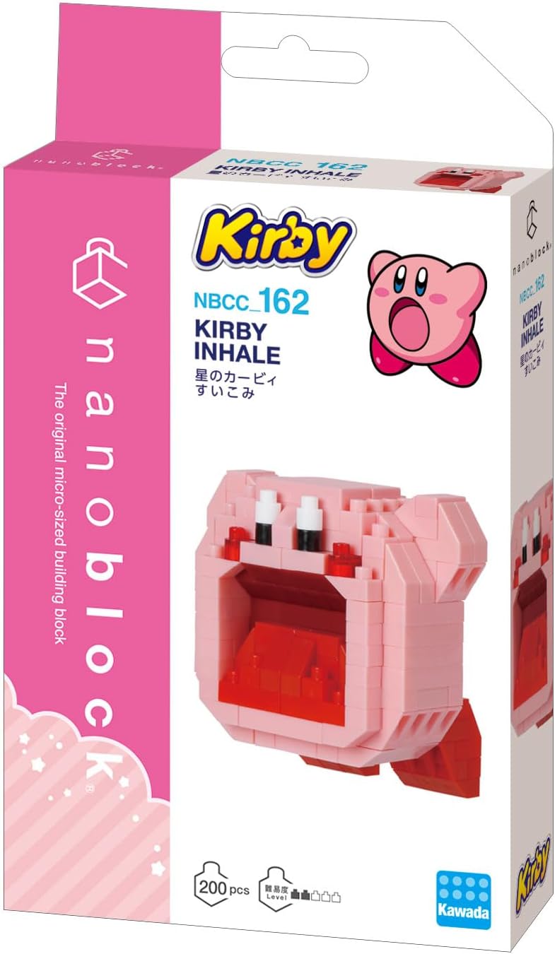 Nanoblocks Kirby: Kirby Inhale 200 piece Figure