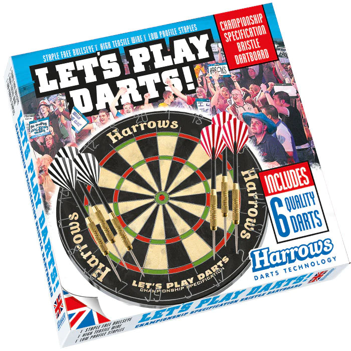 Harrows Lets Play Darts Bristle Dartboard