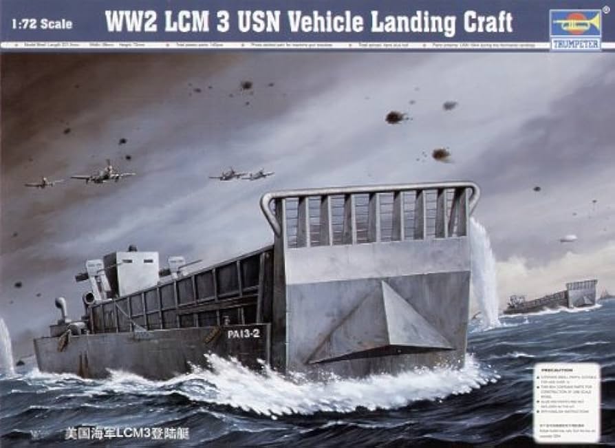 WW2 LCM Landing Craft USN 1:72 Scale Kit