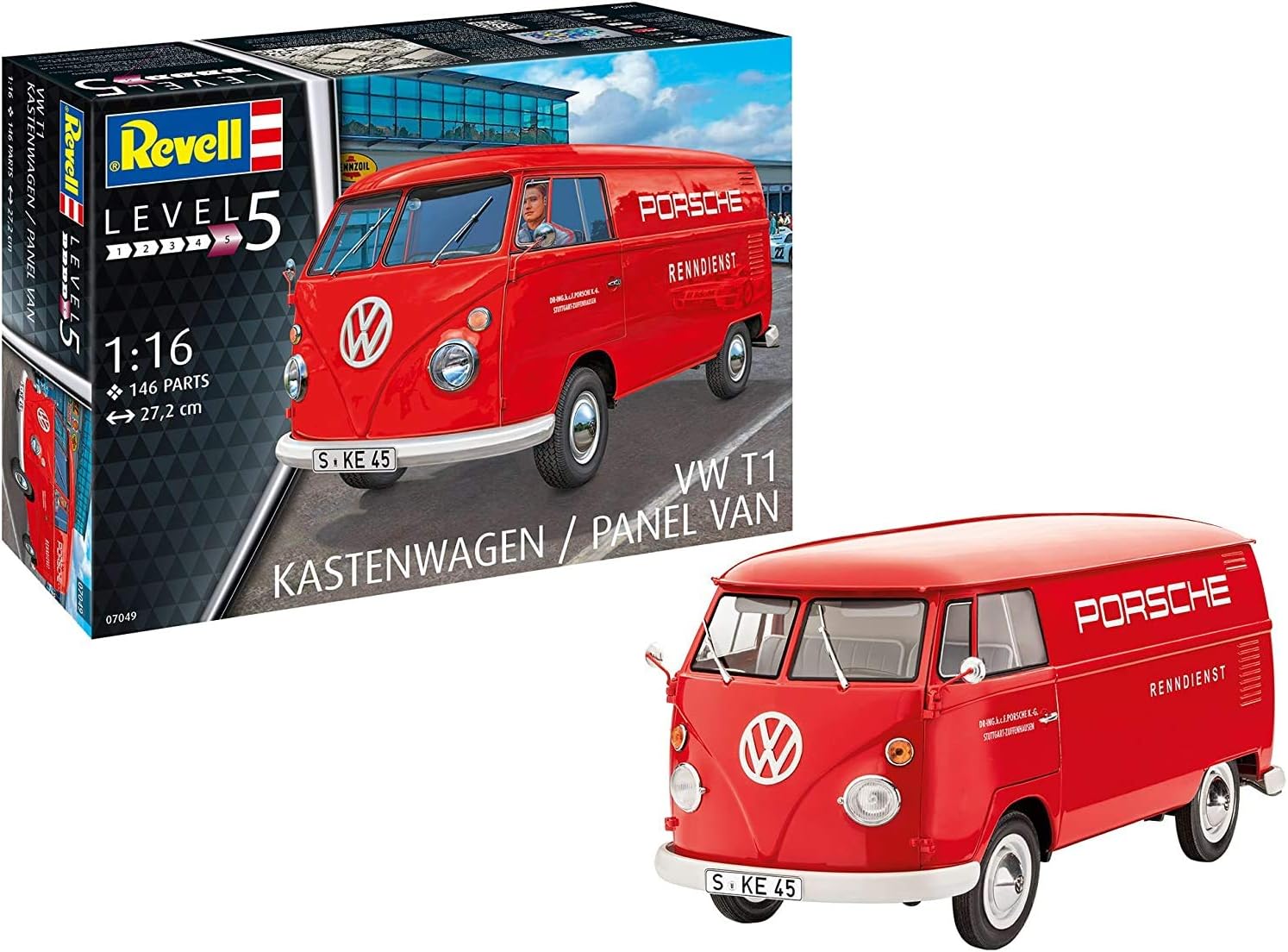 VW T1 Kastenwagen / Panel Van 1:16 Scale