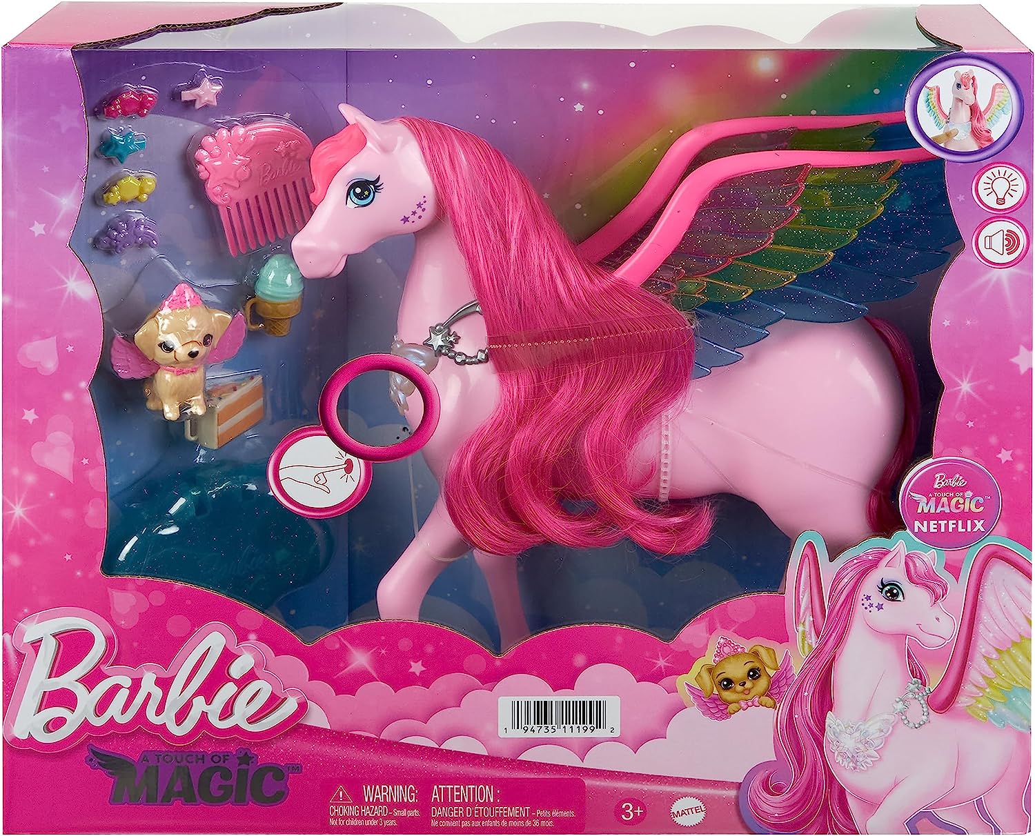 Barbie A Touch Of Magic Pegasus Flying Horse