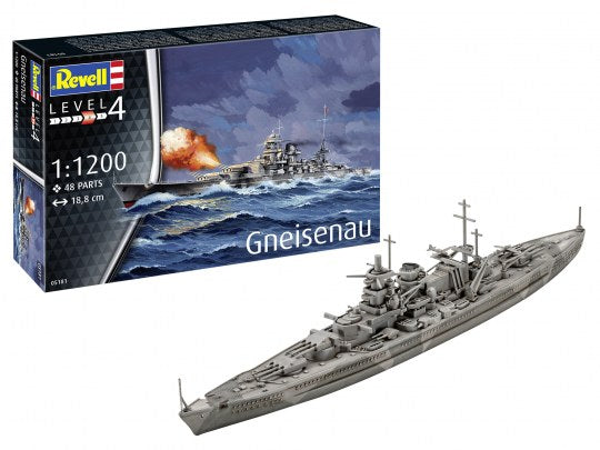 Battleship Gneisenau - Model Set 1:200 Scale Kit