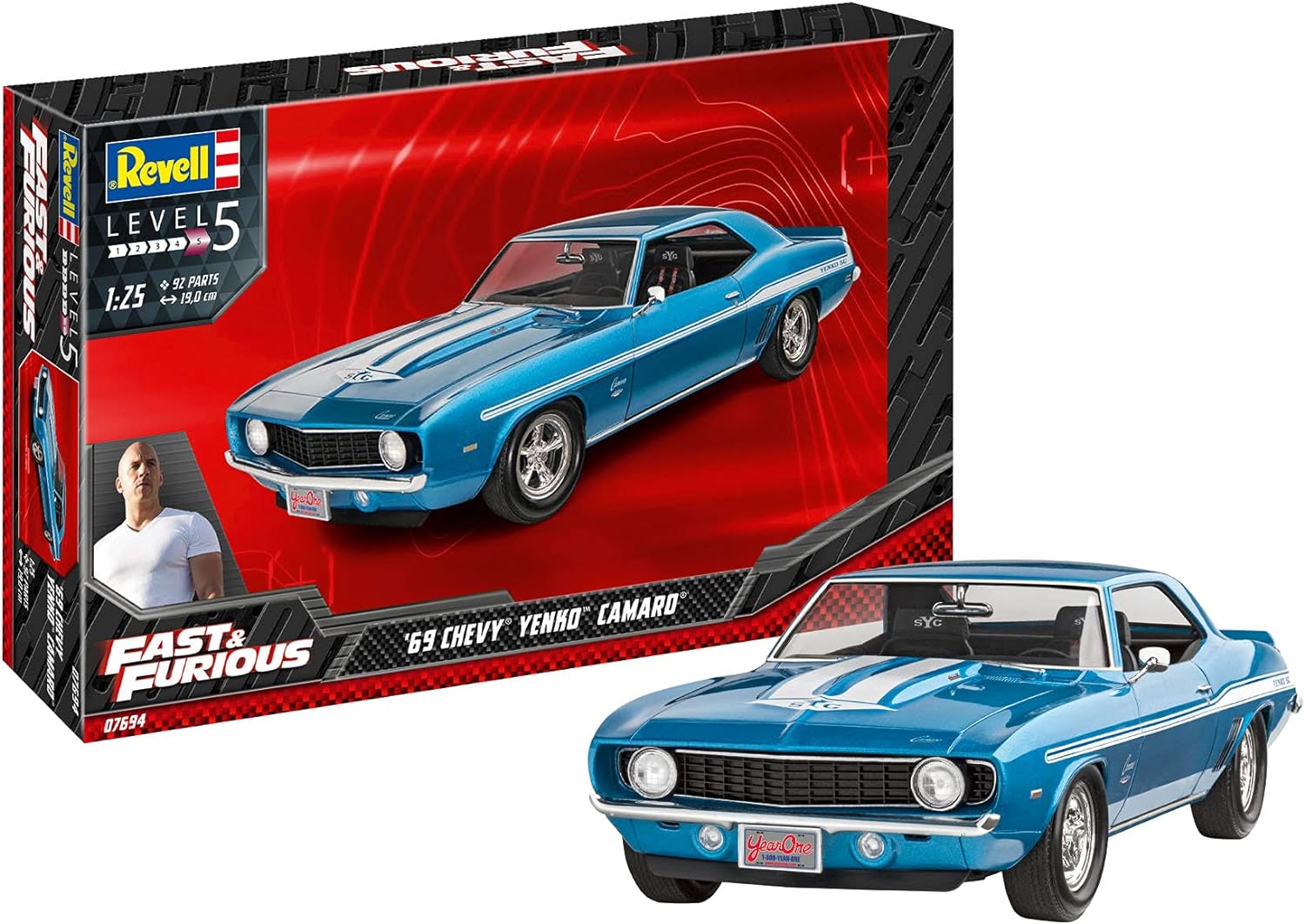 Fast & Furious 1969 Chevy Camaro 1:25 Scale Kit