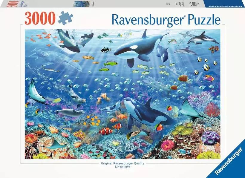 Colorful Underwater World 3000 Piece Jigsaw Puzzle