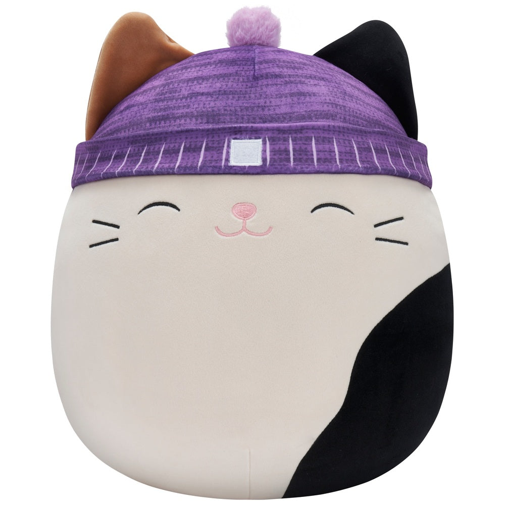 Squishmallows Cam the Cat with Purple Hat 40cm