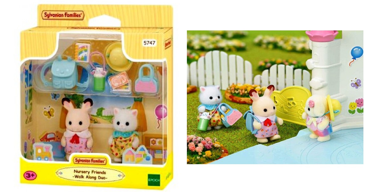 Sylvanian Families Nursery Friends Walk Along Duo