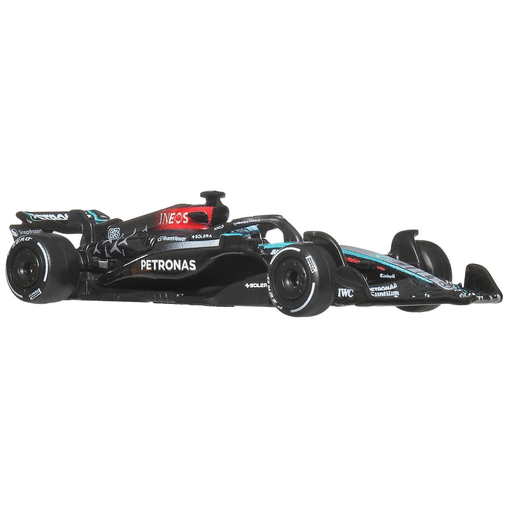 Hot Wheels Premium 2024 Formula 1 Diecast Cars Mercedes-AMG PETRONAS F1 Team (No. 63) 1:64 Scale