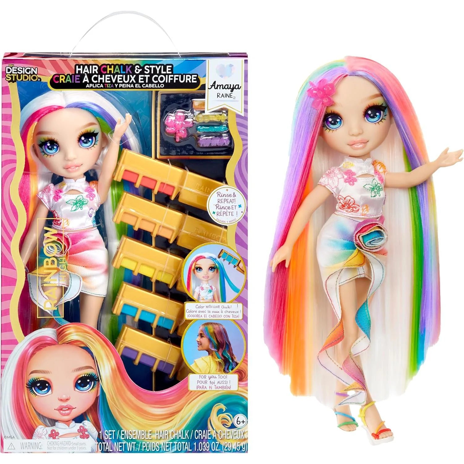 Rainbow High Hair Chalk & Style Amaya Raine