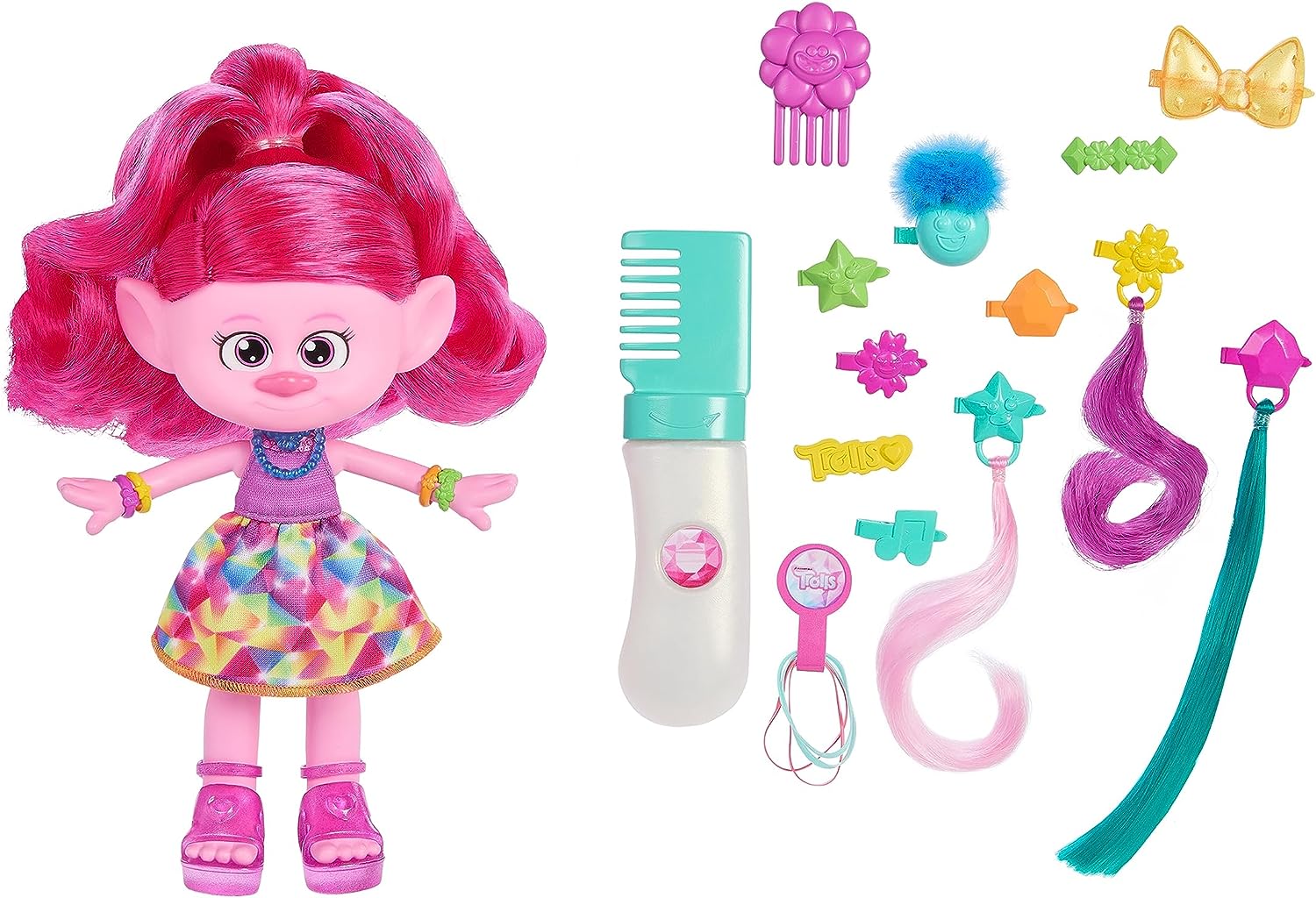 Trolls Hair-Tastic Queen Poppy Fashion Doll