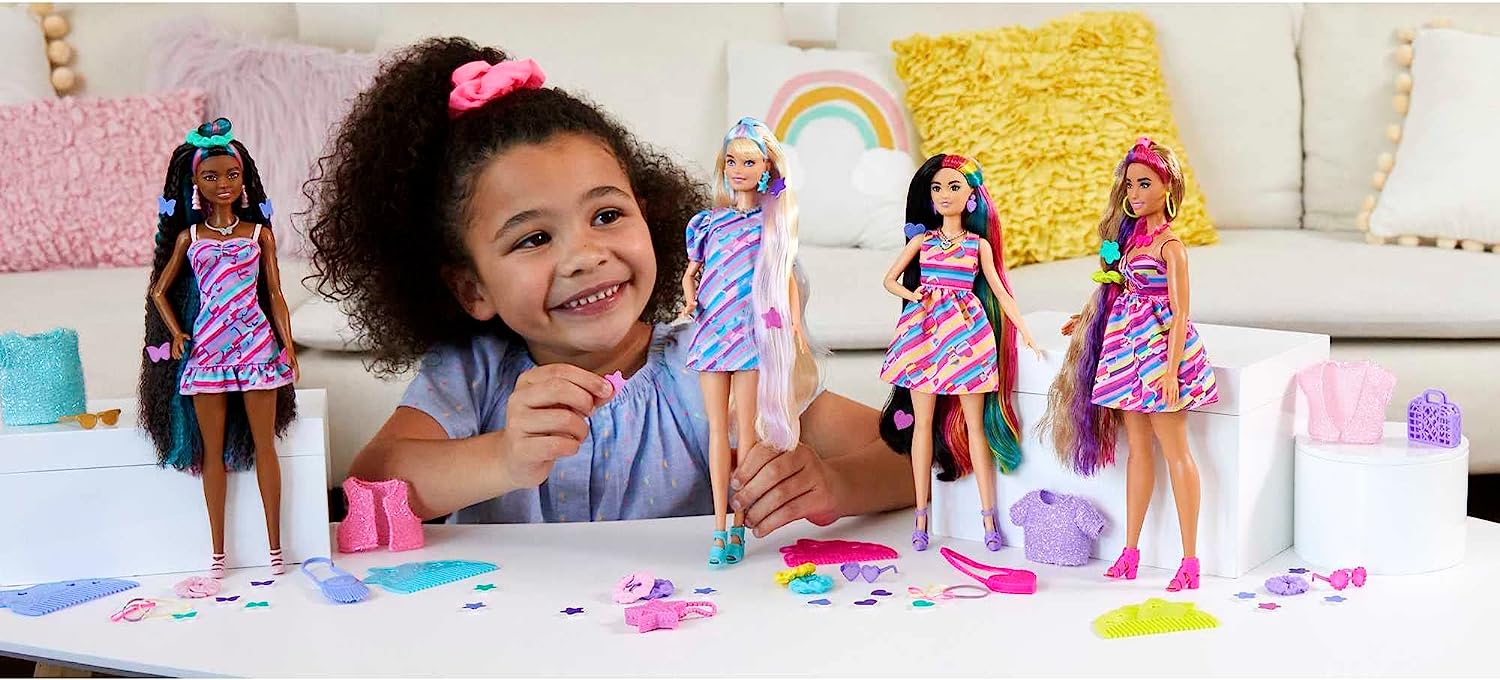 Barbie Totally Hair Doll Pink & Black Hair