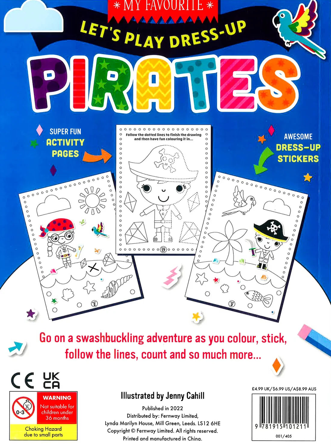 Lets Play Dress-Up Pirate Colouring Activity Book