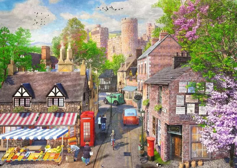 Down the Lane No5: Castle Lane 1000 Piece Jigsaw