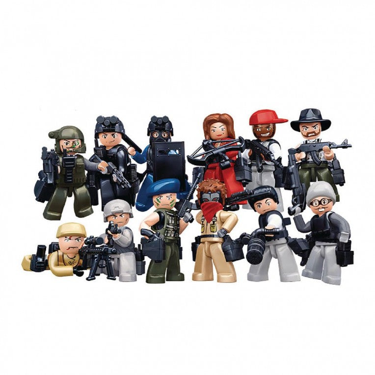 Sluban Police & Bandits Minifigure Assorted