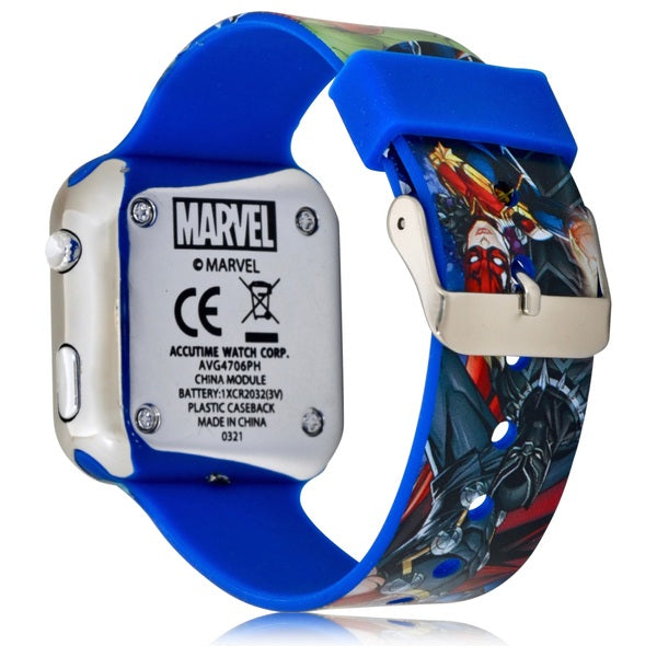 Avengers Blue Strap LED Watch