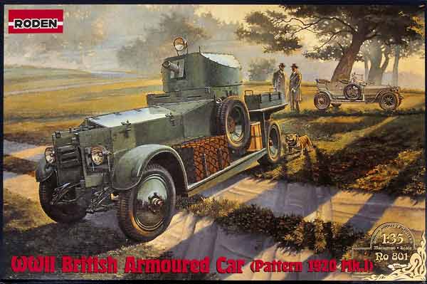 Roden Armoured Car RollsRoyce 1920 Scale Model Kit