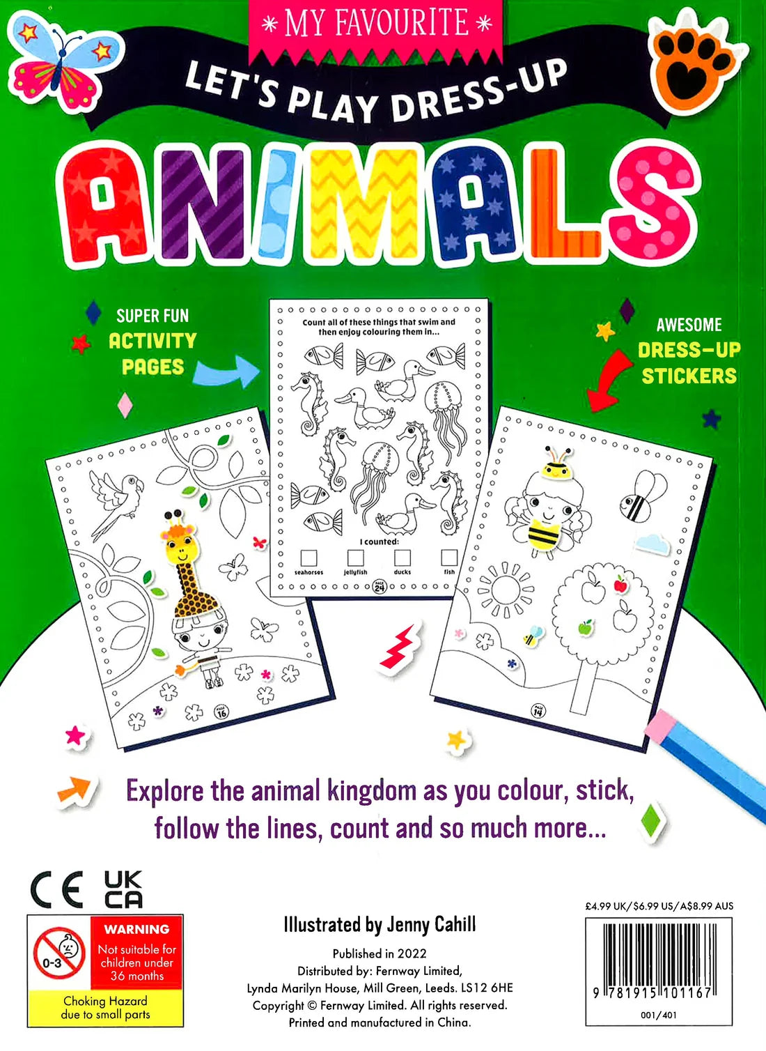 Lets Play Dress-Up Animals Colouring Activity Book